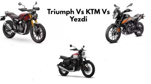 Triumph Scrambler 400 X comparo