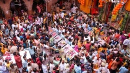 banke bihari temple, banke bihari corridor, up govt, yogi, bihari temple, banke bihari temple pil, banke bihari temple structure, banke bihari corridor structure