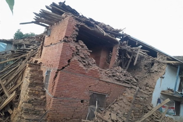 At least four aftershocks of more than 4 magnitude hit Jajarkot after the quake. A 4.5 magnitude tremor hit at 12.08 am, 4.2 at 12.029, 4.3 at 12.35 and 4.6 at 4.16 am, according to the National Earthquake Monitoring Centre. (PTI Photo)