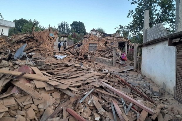 Prime Minister Pushpakamal Dahal 'Prachanda' reached the quake-hit region with a medical team Saturday morning. Both Nepal Army and Nepal Police personnel have been mobilised to carry out rescue work, officials said. (PTI Photo)
