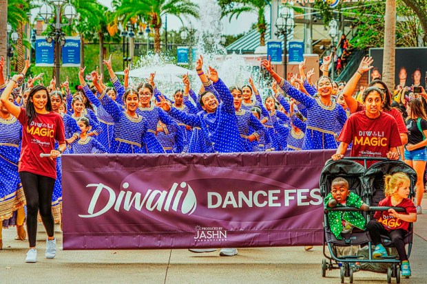 Artists perform during Diwali Dance Fest at Walt Disney World Resort, in Florida, USA. (PTI Photo)