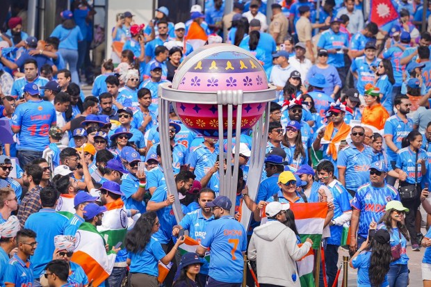 There are families, friends, children, adults, teenagers, middle aged and the senior citizen who have all painted the city blue. (PTI Photo)