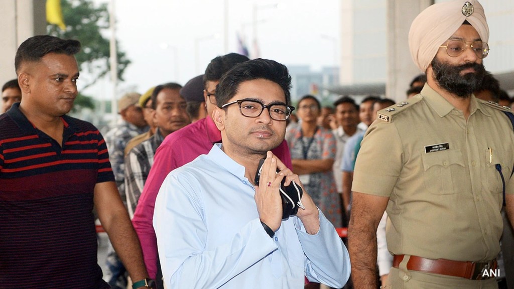The Trinamool Congress (TMC) accused the BJP of orchestrating an Income Tax (IT) raid on its general secretary Abhishek Banerjee's helicopter at Kolkata's Behala Flying Club. The Trinamool Congress (TMC) accused the BJP of orchestrating an Income Tax (IT) raid on its general secretary Abhishek Banerjee's helicopter at Kolkata's Behala Flying Club.