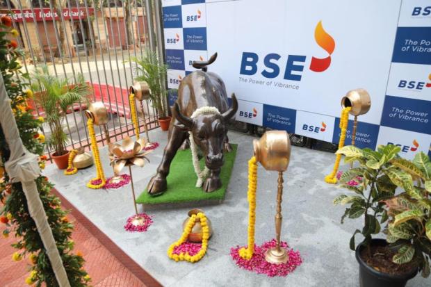 Diwali celebrations at BSE in Mumbai ahead of the Samvat trading muhurat.