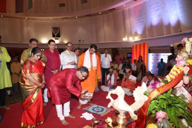 Diwali celebrations at BSE in Mumbai ahead of the Samvat trading muhurat.