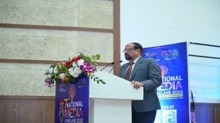 During the session ‘Social Media Opportunities and Perspectives’, Farhat Basir Khan discussed the evolution of social media.