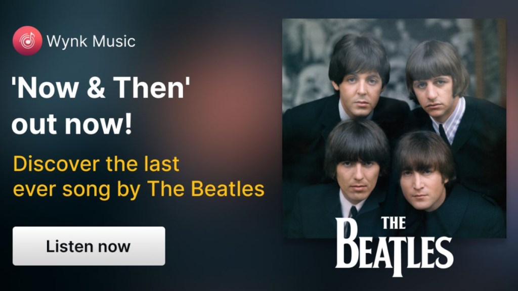 Wynk has also curated a Beatles’ playlists with their 70s rock music playlists Wynk has also curated a Beatles’ playlists with their 70s rock music playlists