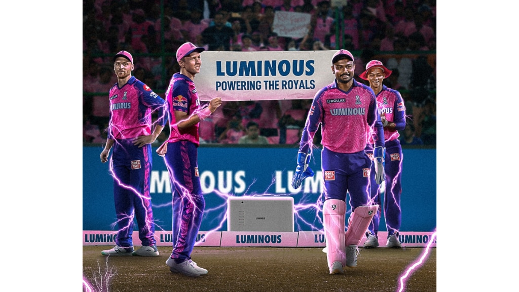Owing to last season's collective success, Rajasthan Royals and Luminous Power Technologies will continue to exhibit their association both on and off the field