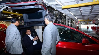 Piyush Goyal - tesla Model X