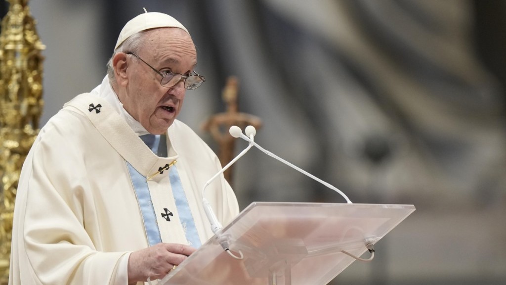 Pope Francis is the head of the Catholic Church