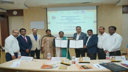 The MoU was signed at the ICAI Office in Hyderabad.