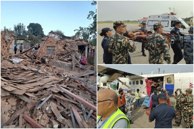 Over 125 people were killed and several others injured when a powerful 6.4 magnitude earthquake jolted Nepal just before midnight on Friday, destroying houses in the Himalayan country's remote mountainous region. According to the National Earthquake Monitoring and Research Centre, the earthquake with an epicentre in Jajarkot district was recorded at 11:47 pm. (Photo: Agencies)