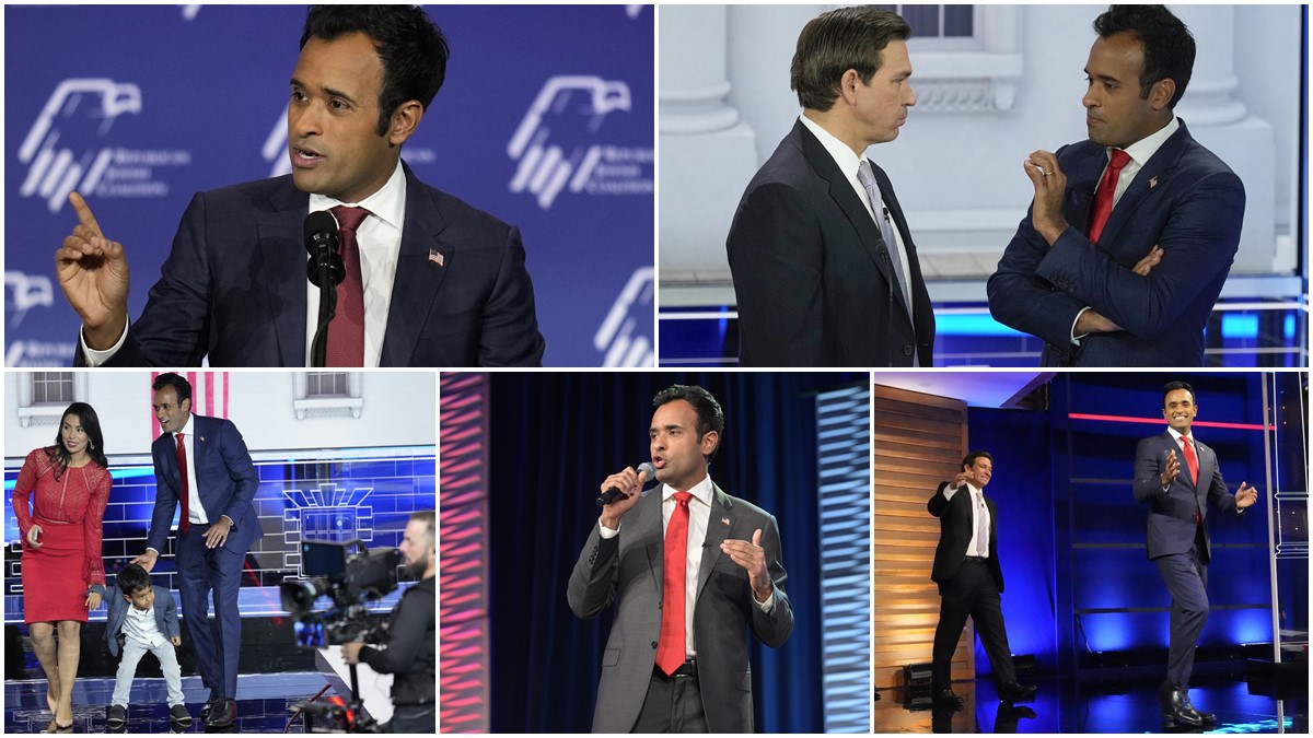 Vivek Ramaswamy, President Donald Trump, Florida Gov. Ron DeSantis, former UN Ambassador Nikki Haley, and former Vice President Mike Pence, United States (US) presidential polls, latest world news, latest news,