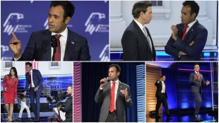 Vivek Ramaswamy, President Donald Trump, Florida Gov. Ron DeSantis, former UN Ambassador Nikki Haley, and former Vice President Mike Pence, United States (US) presidential polls, latest world news, latest news,