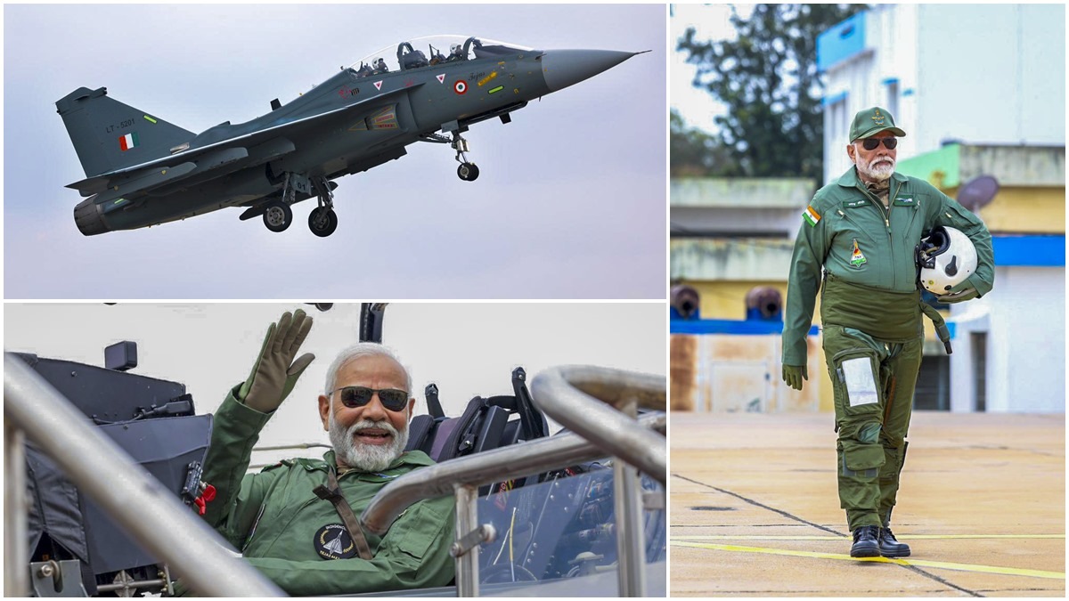 PM modi on tejas, latest pictures of modi, PM modi on tejas, tejas latest news, PM modi flies tejas, picture gallery, latest news, top news, defence news,