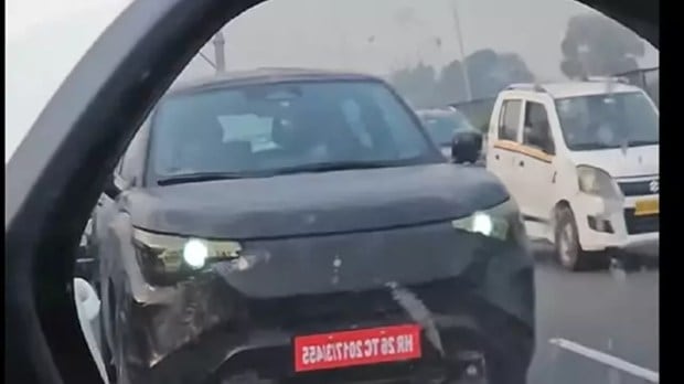 Maruti eVX spied