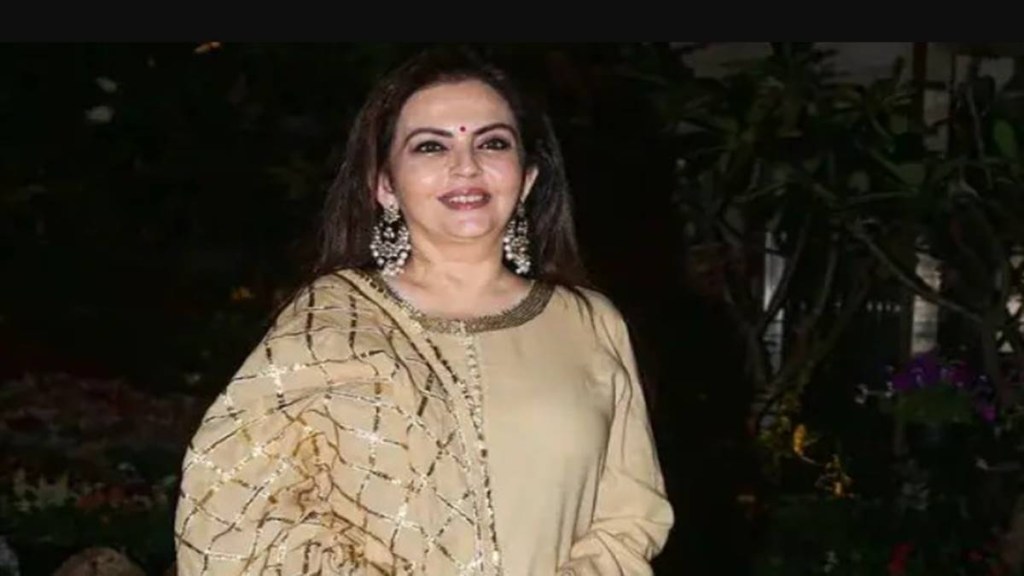 Nita Ambani, Nita Ambani net worth, who is Nita Ambani, Nita Ambani lifestyle, Nita Ambani swadeshi store, Nita Ambani hyderabad swadeshi store, Nita Ambani family, Nita Ambani sister, Nita Ambani early life