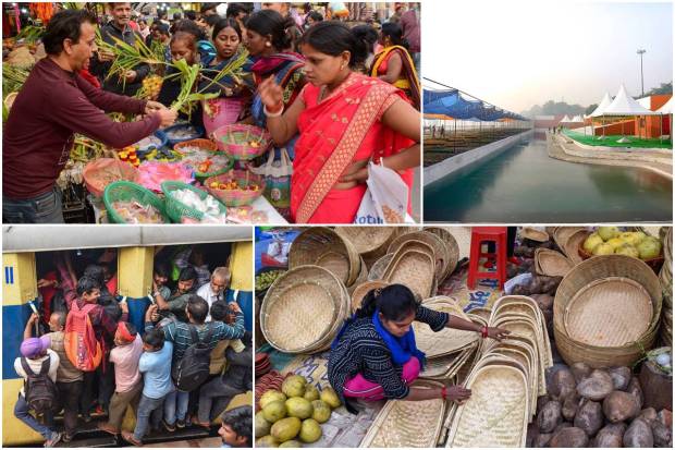Chhath festival is being observed in most parts of India. This year the festival is being celebrated from Friday to Monday (17 Nov to 20 Nov).An ancient Hindu festival, Chhath is celebrated mostly in the Indian states of Bihar, Uttar Pradesh, Madhya Pradesh, Jharkhand, and West Bengal.During Chhath puja, prayers are dedicated to the solar deity, Surya (Sun God). It is a way to show gratitude and thankfulness for bestowing the bounties of life on earth and to request that certain wishes be granted. The festival commences from Kartik Shukla Chaturthi and concludes with Kartik Shukla Saptami.The Chhath festival is observed six days after the Diwali festival. Here are some pictures. Have a look: