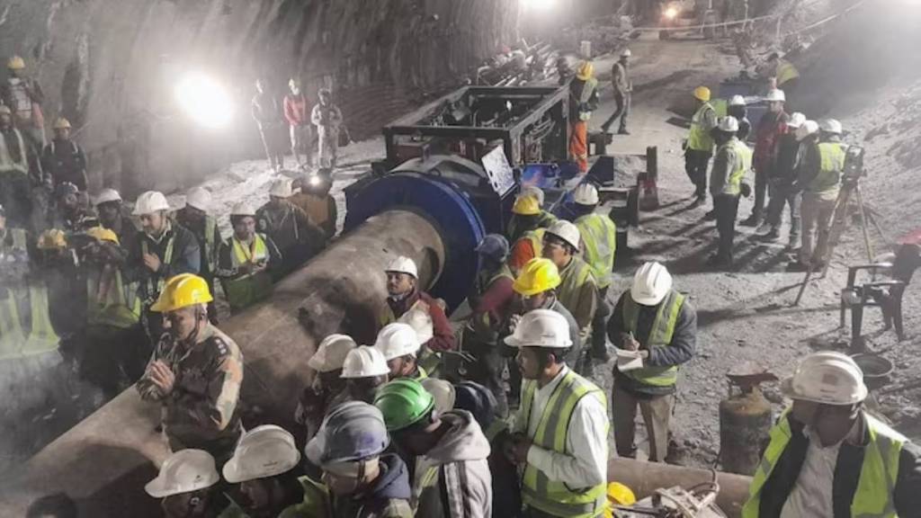 uttarkashi, uttarkashi tunnel update, uttarakhand news, uttarkashi tunnel news, augur machine, uttarakhand govt