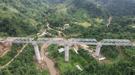 Completed up to 91 per cent, This project is set to be completed by March 2024. (Image/Indian Railways)