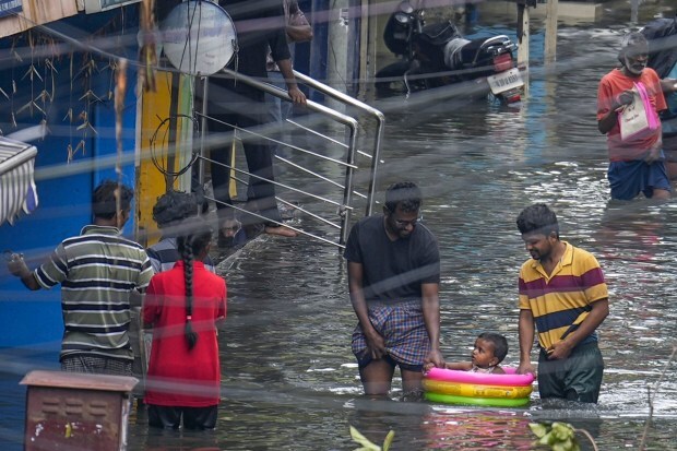 The NDRF deployed 14 teams in Tamil Nadu (five in Chennai), 11 in Andhra Pradesh, one in Telangana and three in Puducherry. (PTI Photo)