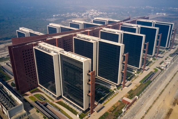The SDB has nine towers of 15 floors each and has nearly 4,500 diamond trading offices with office spaces ranging from 300 sq ft to 1 lakh sq ft. (PTI Photo)