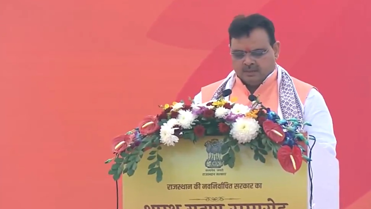 Rajasthan CM Bhajanlal Sharma Oath-Taking Ceremony Live Updates: Bhajanlal Sharma takes oath as CM Rajasthan CM Bhajanlal Sharma Oath-Taking Ceremony Live Updates: Bhajanlal Sharma takes oath as CM