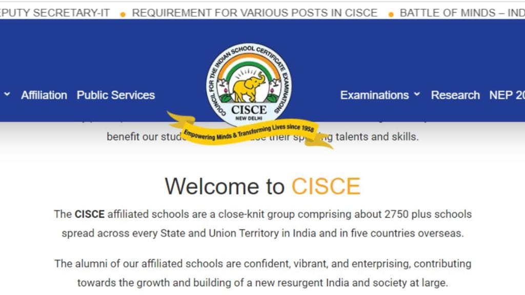 CISCE, CISCE 2024, CISCE openings, CISCE positions, CISCE jobs, CISCE job, Council for the Indian School Certificate Examinations