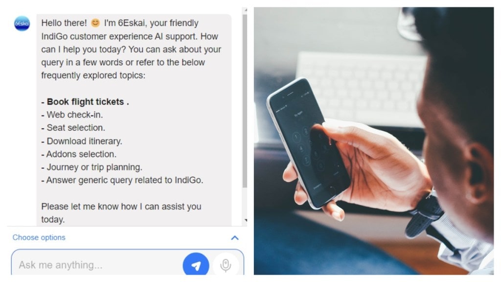Indigo chatbot 6Eskai