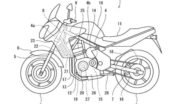 Kawasaki Versys hybrid patent