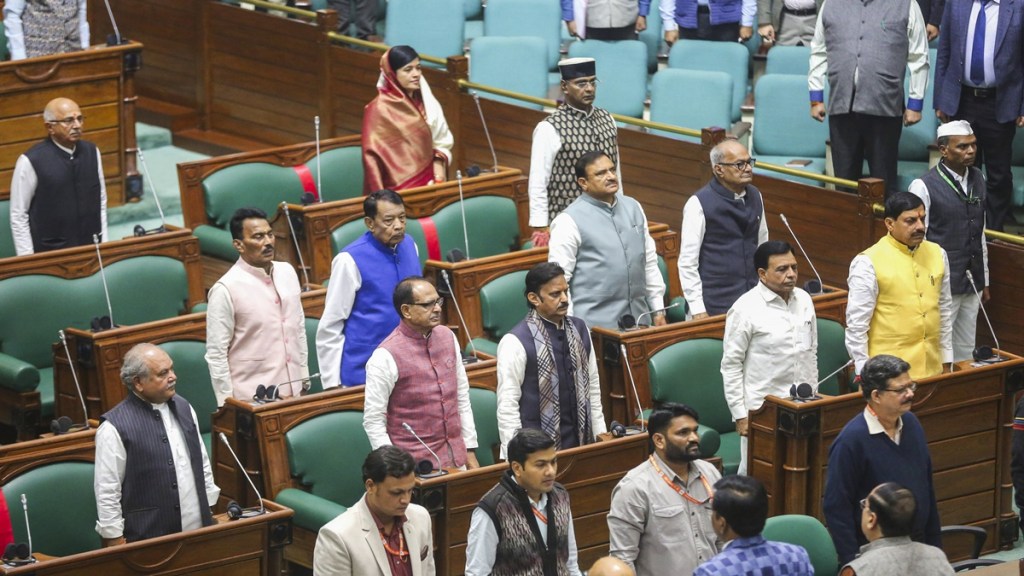 Congress alleges BJP 'conspiracy' as Ambedkar portrait replaces Nehru in MP Assembly