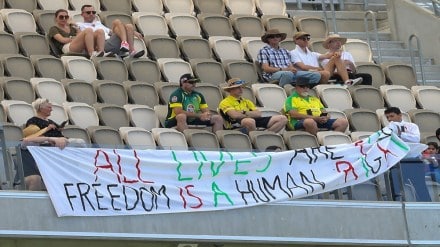 pak vs Aus, pakistan vs australia test match, palestine protest, usman khawaja controversy, icc, icc rules, palestine solidarity, israel-palestine conflict, israel palestine deaths