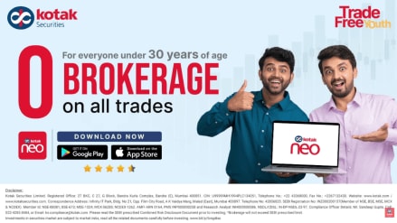 Kotak Securities now has a range of innovative plans with Trade Free, Trade Free Youth and Trade free Max Kotak Securities now has a range of innovative plans with Trade Free, Trade Free Youth and Trade free Max
