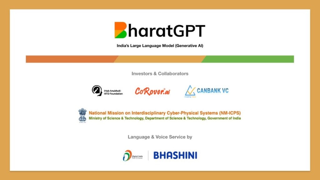 BharatGPT is a Large Language Model-based solution