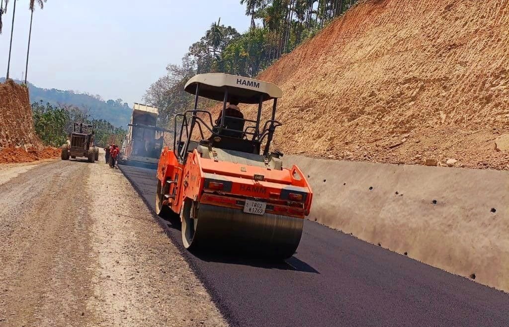 Rehabilitation of Kanchanpur-Vaghmun section of NH 44A in Tripura (Image/Twitter)