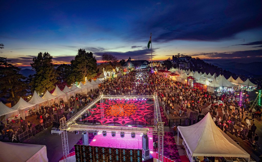 The influx of tourists on the first day of winter Carnival at Ridge in Shimla, on December 25, 2023 (Photo Credit/ PTI) The influx of tourists on the first day of winter Carnival at Ridge in Shimla, on December 25, 2023 (Photo Credit/ PTI)