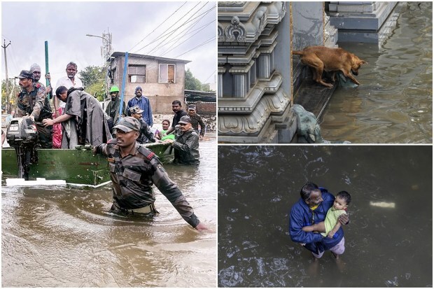 A severe cyclonic storm named Michaung hit India's eastern coast on Tuesday, causing widespread damage and casualties in several states. The National Disaster Response Force (NDRF) deployed 29 teams to carry out relief and rescue operations in the affected areas. (PTI Photo)