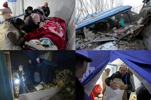 The rescue workers in China are faced with an enormous challenge in the wake of a magnitude-6.2 earthquake that hit a remote area in China's northwestern Gansu province. With sub-zero conditions, the rescuers are finding and treating survivors. The temperature around the epicentre in Gansu fell to around minus 15 degrees Celsius yesterday as rescuers continued their work. As per information from local media, researchers indicate that individuals trapped beneath debris, enduring temperatures as low as minus 10 degrees Celsius without assistance, face the potential of hypothermia. (AP)