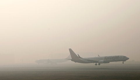 The atmospheric conditions have led to reduced visibility (Image/NYT)
