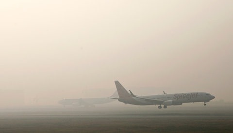 The atmospheric conditions have led to reduced visibility (Image/NYT) The atmospheric conditions have led to reduced visibility (Image/NYT)