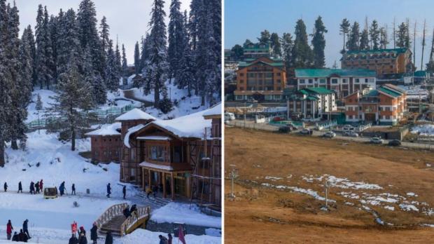 Gulmarg grapples with climate change: Snowfall plummets, tourist footfall likely to decline by 60 per cent! Dry winter raises alarming economic concerns