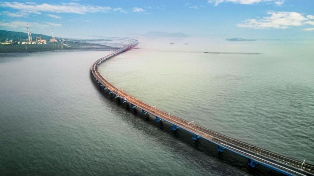 Harbour Link, Trans Harbour, Trans Harbour Link, Mumbai Trans Harbour Link, MTHL, Mumbai Trans Harbour Link Route, Mumbai Trans Harbour Link Opening, Mumbai Trans Harbour Link Inaugration, MTHL Inaugration, Mumbai Trans Harbour Link Project