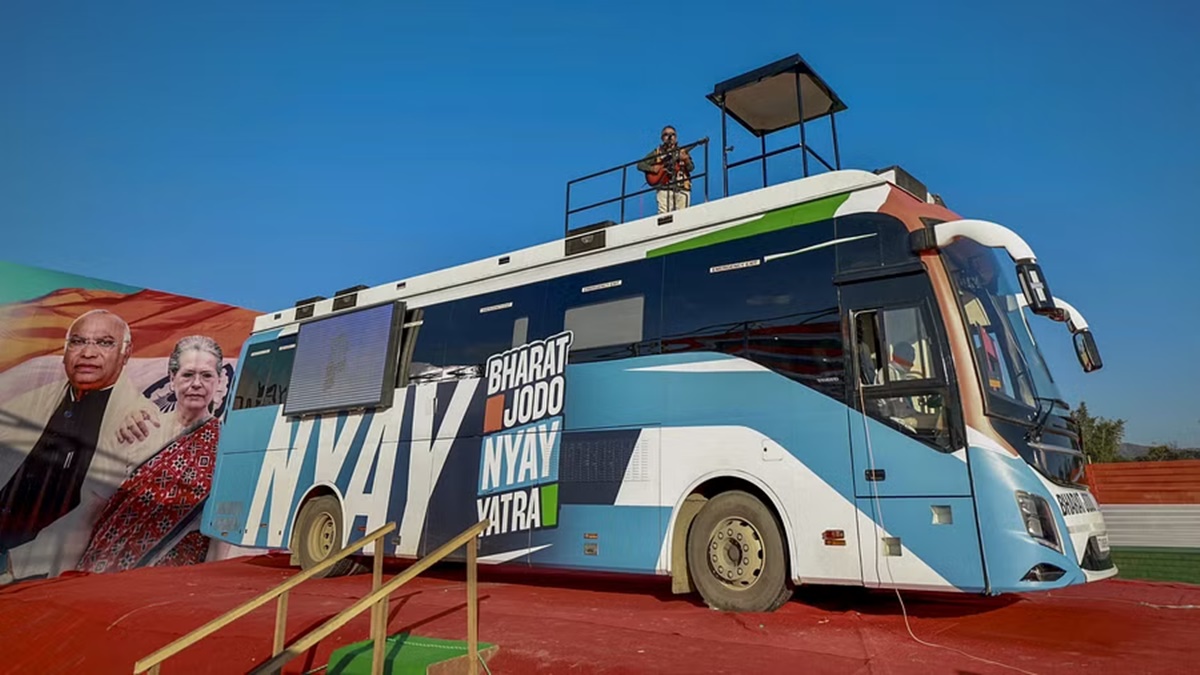 Bharat Jodo Nyay Yatra: Rahul Gandhi undertakes 6,700km-long journey on customised bus | Details inside Bharat Jodo Nyay Yatra: Rahul Gandhi undertakes 6,700km-long journey on customised bus | Details inside