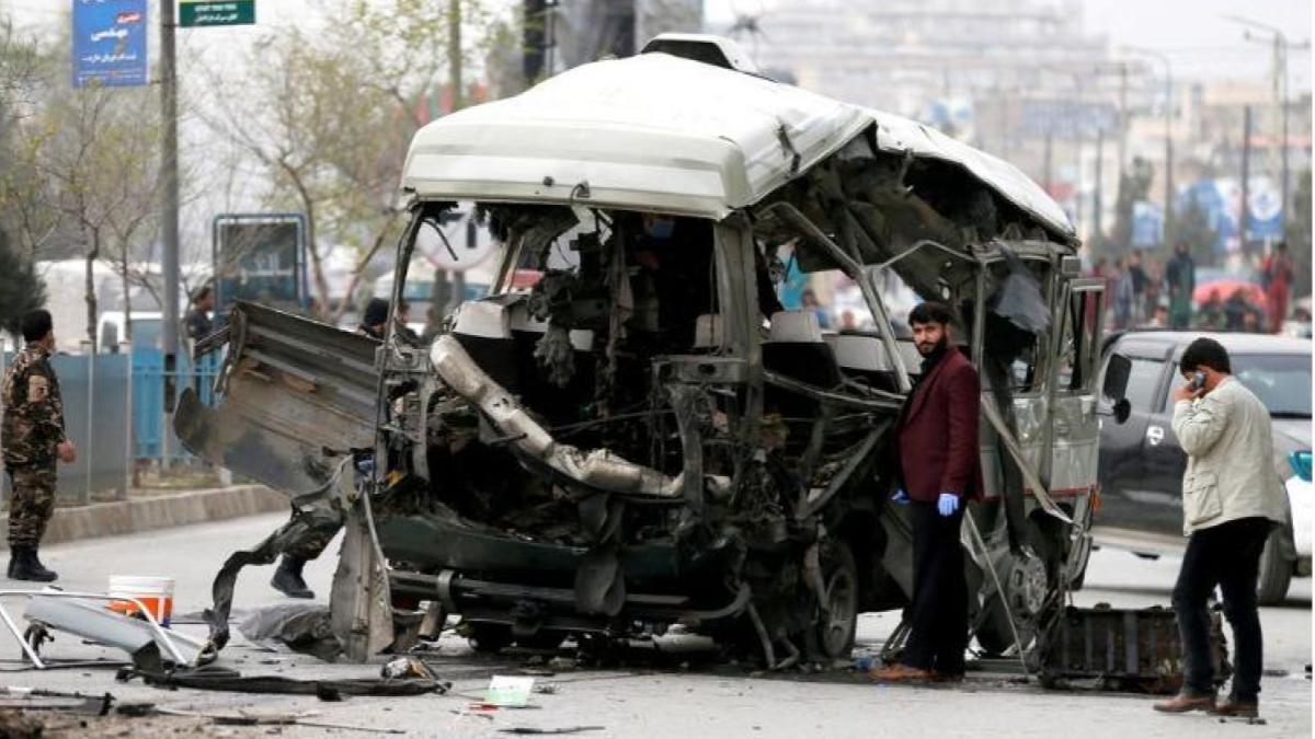 Islamic State group, blast, Kabul, vehicle, deaths, afghanistan,isis, isis afghanistan, afghanistan blast, kabul blast deaths, kabul minibus explosion, kabul news, afghanistan news, afghanistan minorities