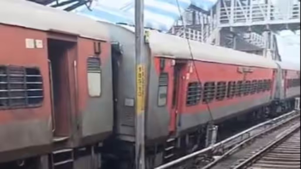 Charminar Express coaches Derail Train accident Nampally station Hyderabad Charminar Express coaches Derail Train accident Nampally station Hyderabad