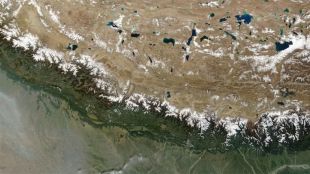 Himalayas as seen from space