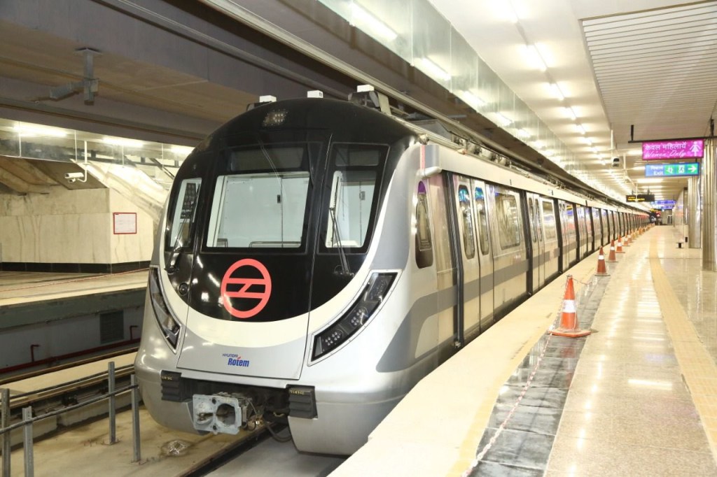 The 23.62km priority corridor between Aerocity and Tughlakabad is part of the Delhi Metro’s phase 4 (Image/@OfficialDMRC)