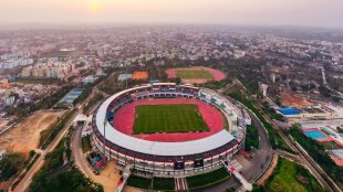 Bird's eye view of Odisha's Kalinga Stadium (Image/@Naveen_Odisha)