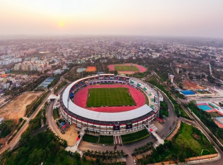 Bird's eye view of Odisha's Kalinga Stadium (Image/@Naveen_Odisha)