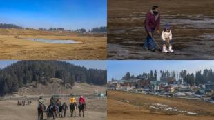 kashmir no snow, why no snow in gulmarg, no snowfall ladakh, financial express, dry winters in kashmir, jammu and kashmir